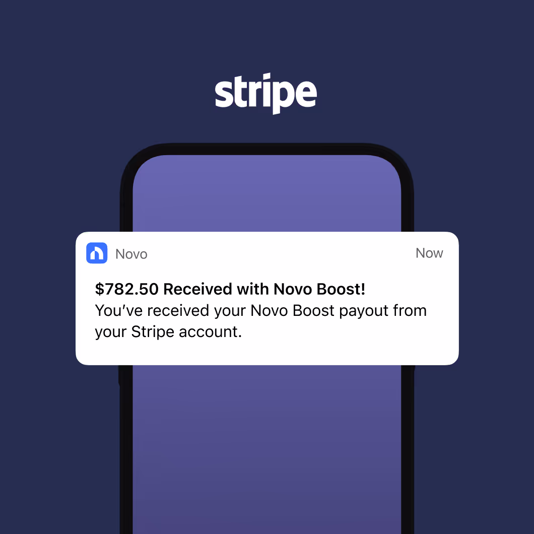 Stripe Account Novo Boost