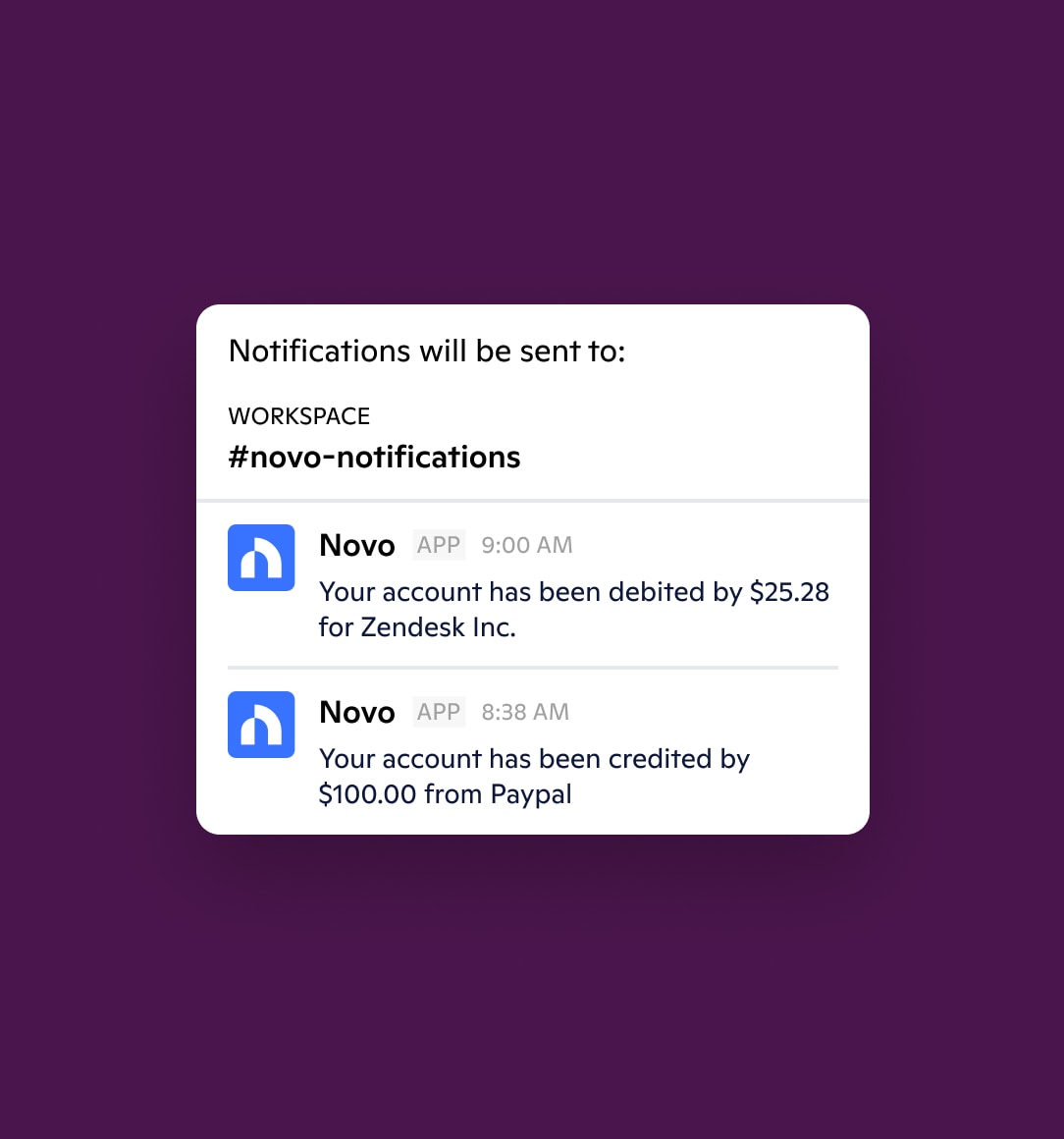 Novo integration details
