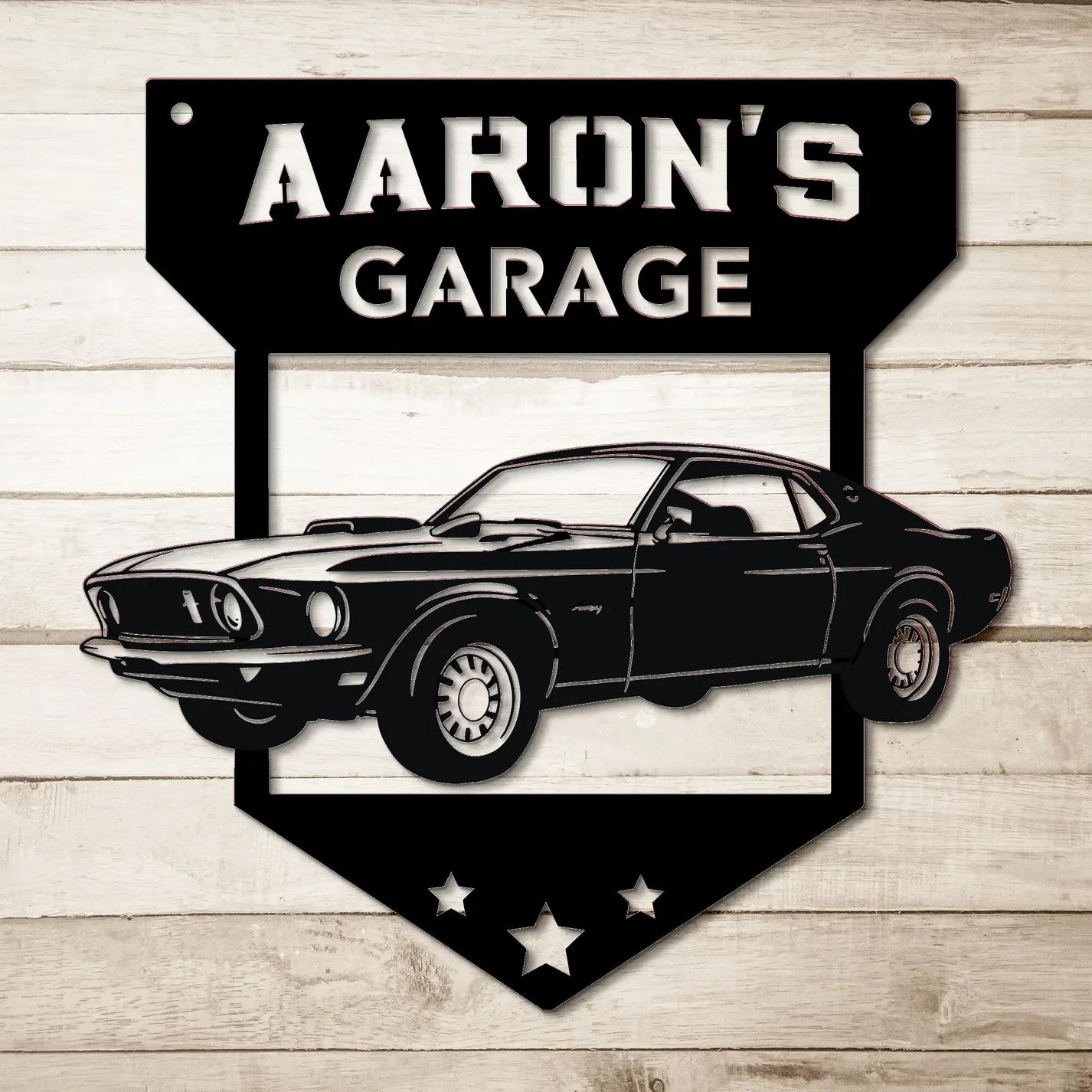 Classic Car Personalized Metal Sign | Car Name Sign
