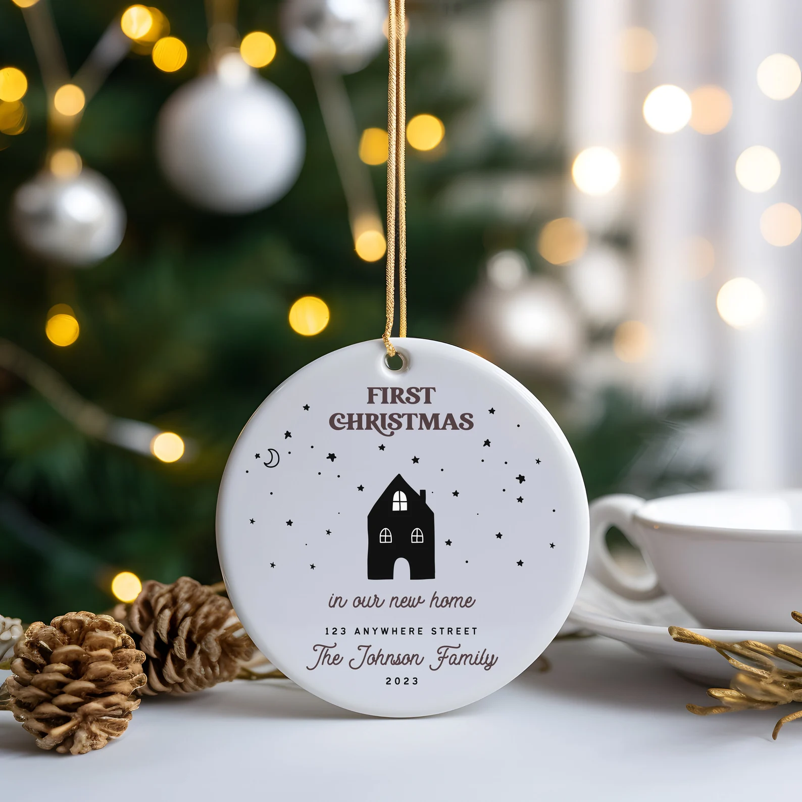 Personalized New Home Christmas Ornament
