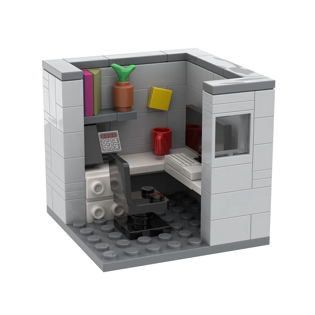 Custom LEGO® Office Set - Cubicle