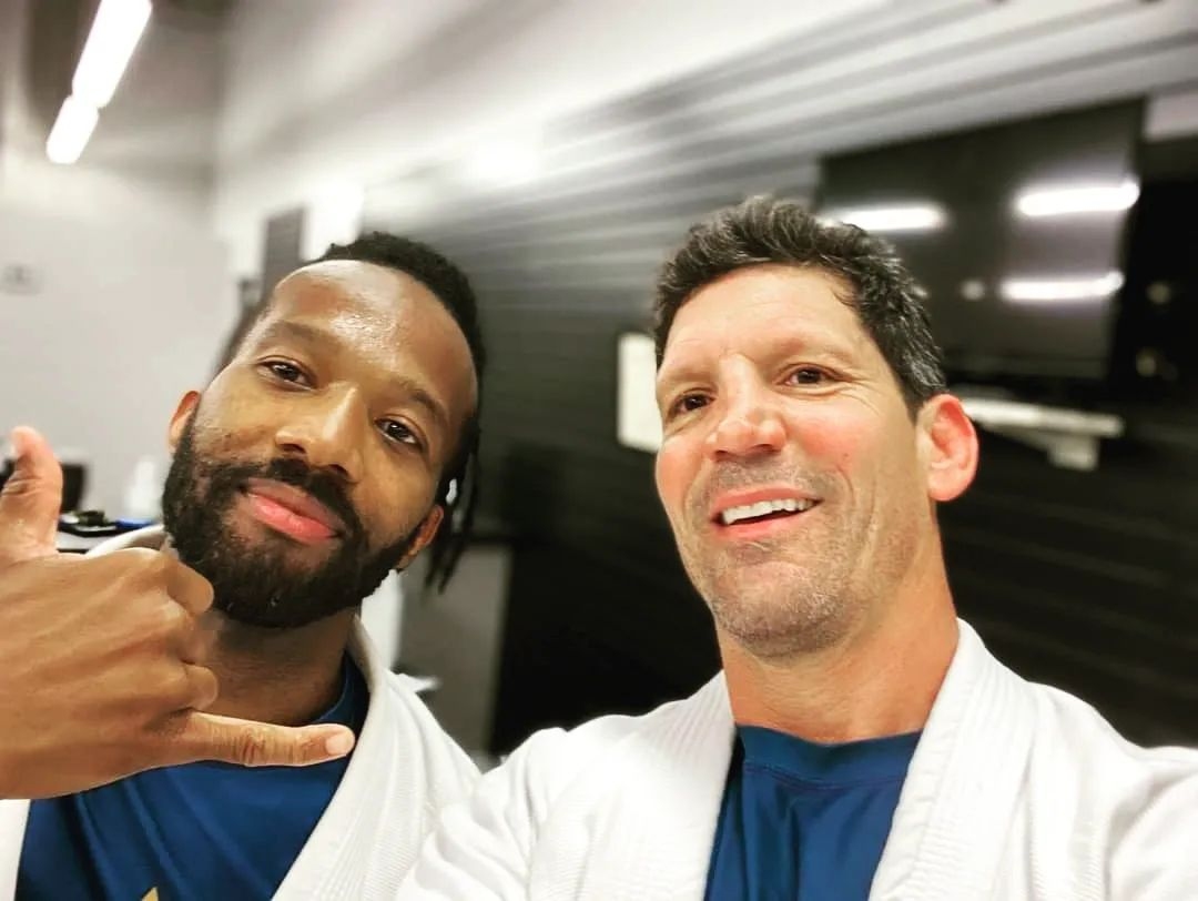 Kenny, the founder of Bowie Jiu-Jitsu Academy, with fellow instructor Mark