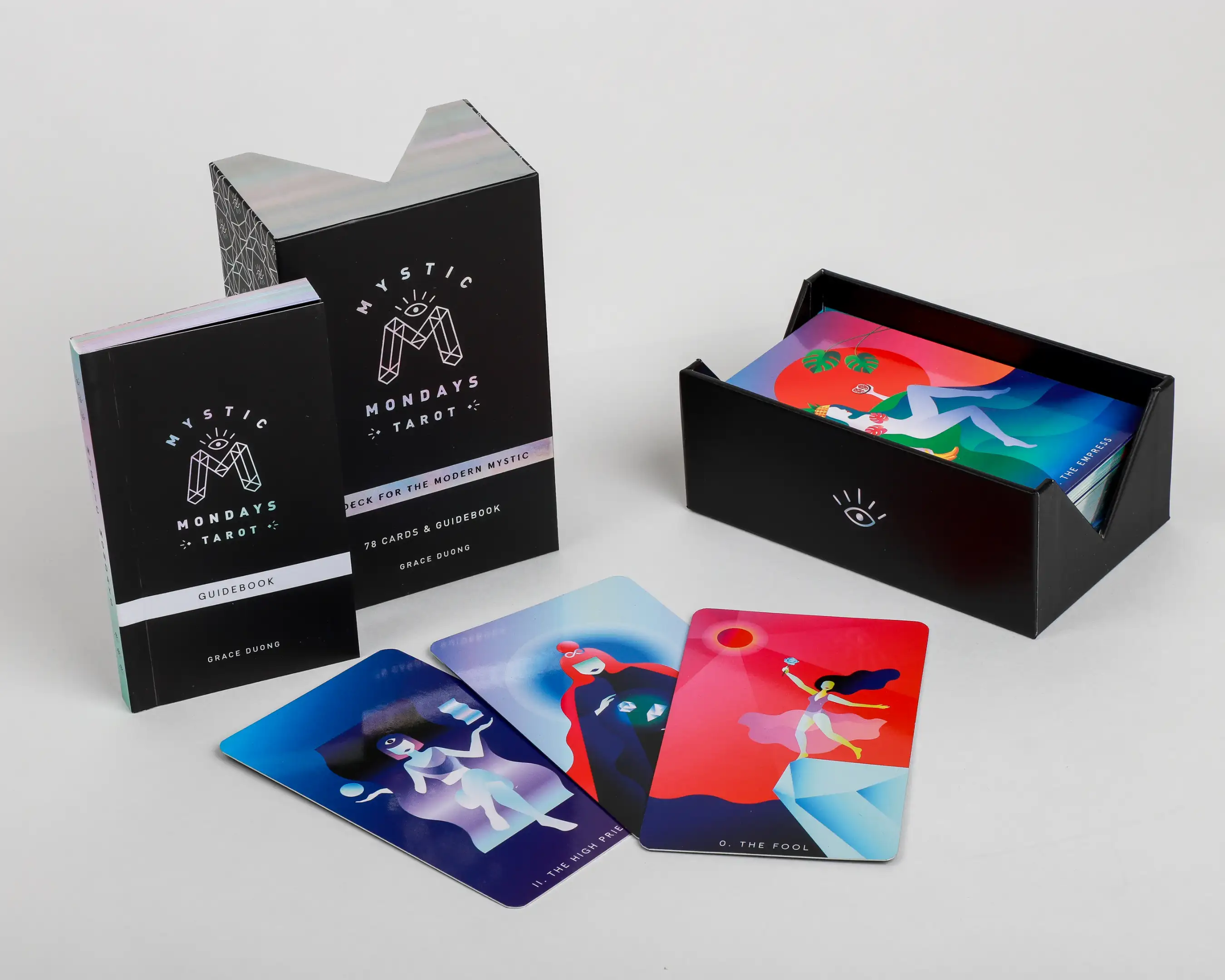 Mystic Mondays is a modern tarot deck, published by Chronicle Books, founded by Grace Duong