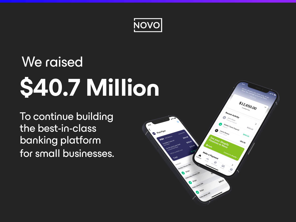 Novo Raises $40.7M Series A to Scale Digital Banking Platform for Small Businesses
