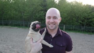 Joseph's Penny the pug is this months pet